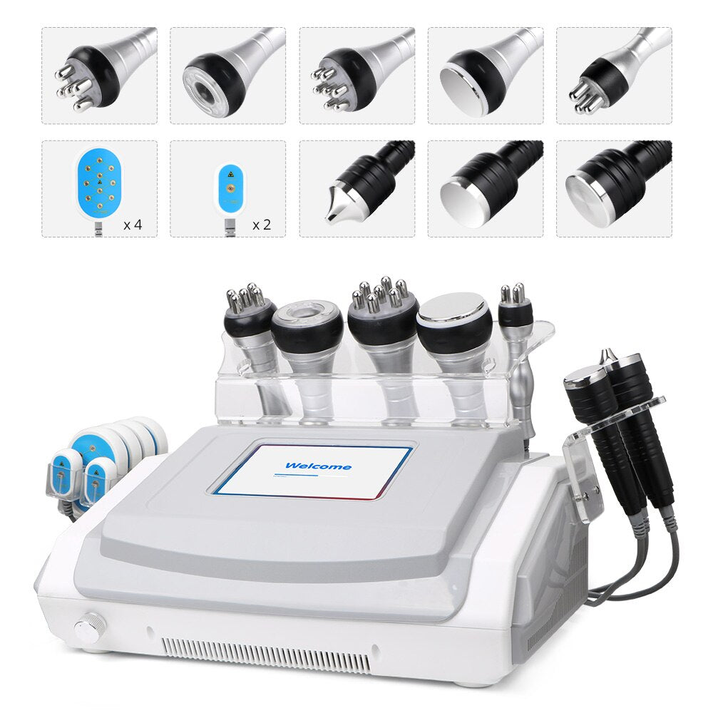 9in1 Ultrasonic Cavitation Radio Frequency RF Vacuum Body Beauty Health Machine