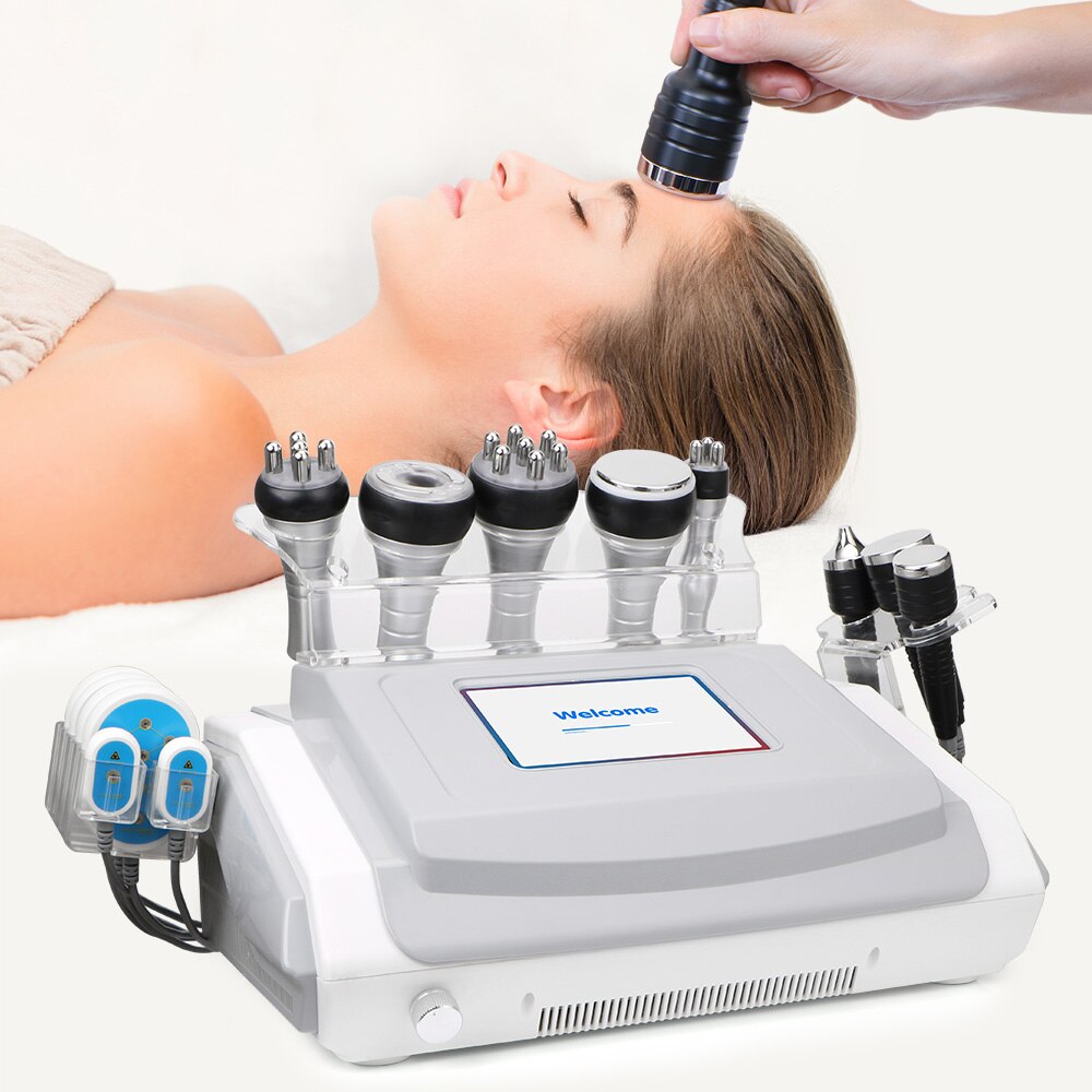 9in1 Ultrasonic Cavitation Radio Frequency RF Vacuum Body Beauty Health Machine