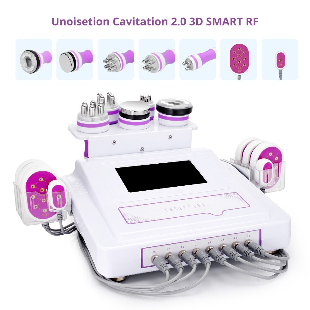 6 in 1 Cavitation 2.0 Machine 40K Vacuum Slimming Raido Frequency Lipo Laser Machine