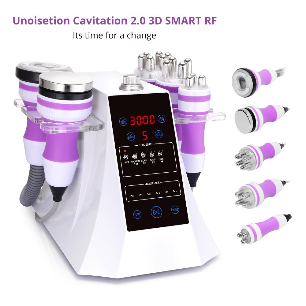 5in1 Three Pole RF Skin Tightening Vacuum 40K Cavitation Ultrasonic Celliute Slimming Spa Machine