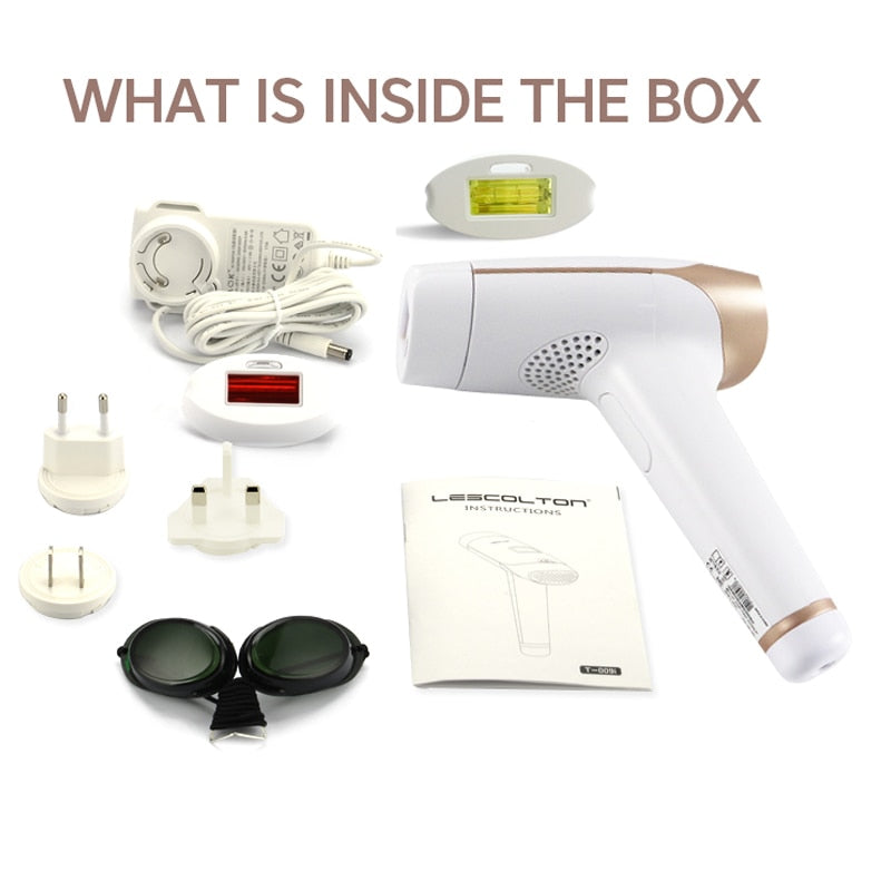 Lescolton IPL Hair Removal T-009i Epilator 700000 Flash LCD Display Machine