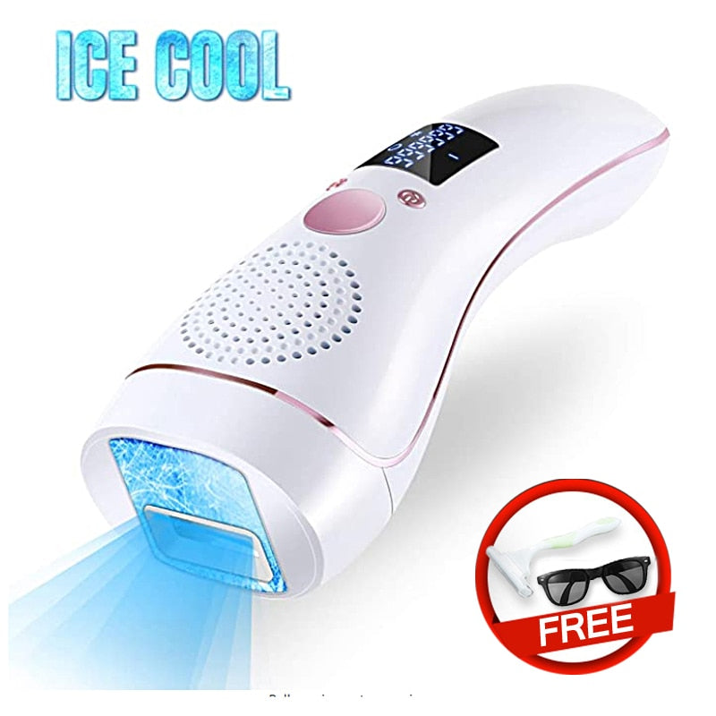 Cooling IPL Epilator 999000 Flash Hair Removal LCD Women Laser Permanent Bikini Trimmer