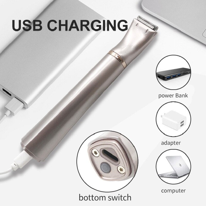 USB Rechargeable Epilator Eyebrow Trimmer