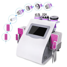 Load image into Gallery viewer, 9 In 1 Ultrasound 40K Cavitation Vacuum Therapy Body Suction Slimming Micro-current Skin Care Face Lifting Beauty Machine 6 in 1