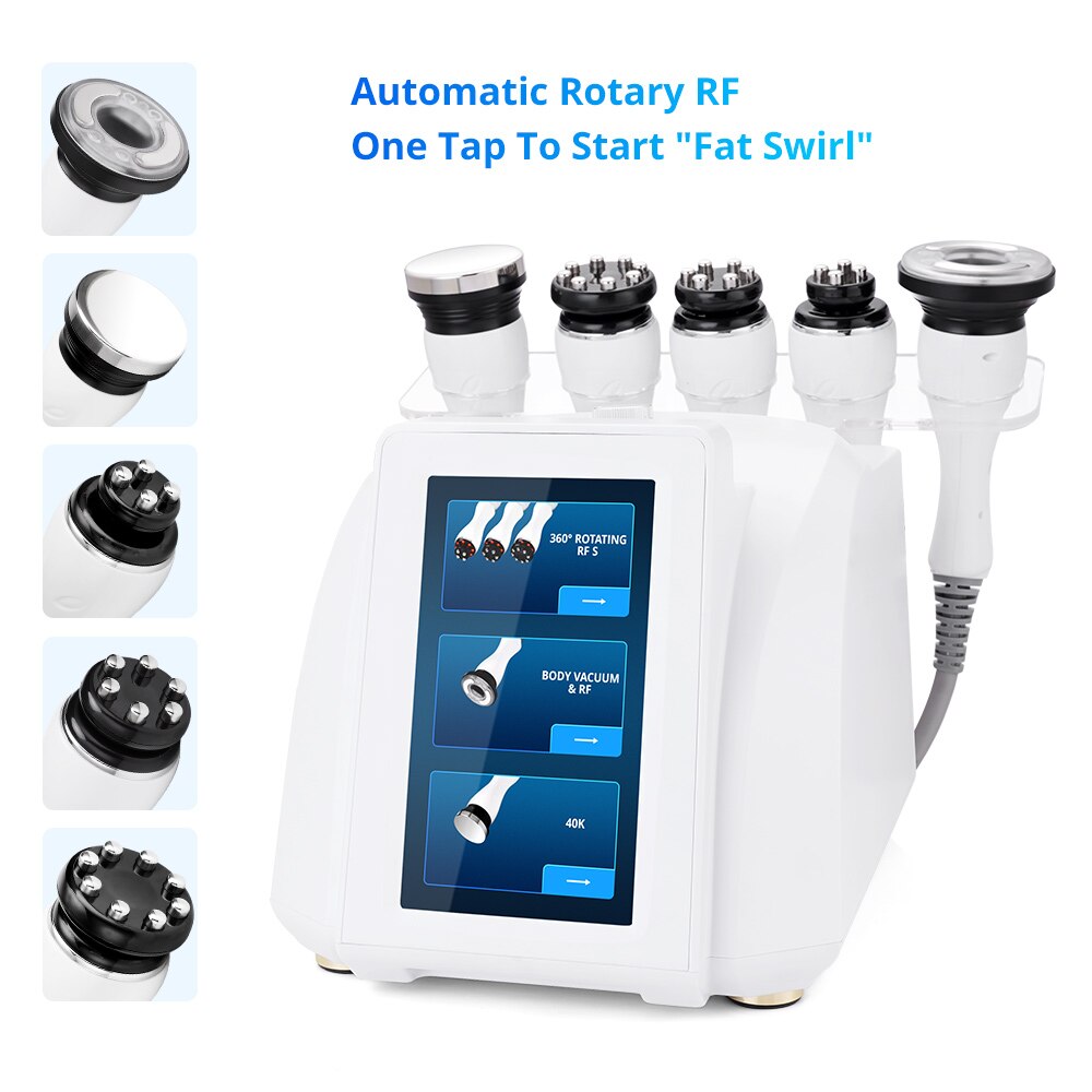 Vacuum RF Cavitation Machine 360-Degree Auto Rolling RF System For Body Weight Loss Slimming Machine Face Lifting Device