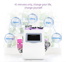 Load image into Gallery viewer, 9 In 1 Ultrasound 40K Cavitation Vacuum Therapy Body Suction Slimming Micro-current Skin Care Face Lifting Beauty Machine 6 in 1